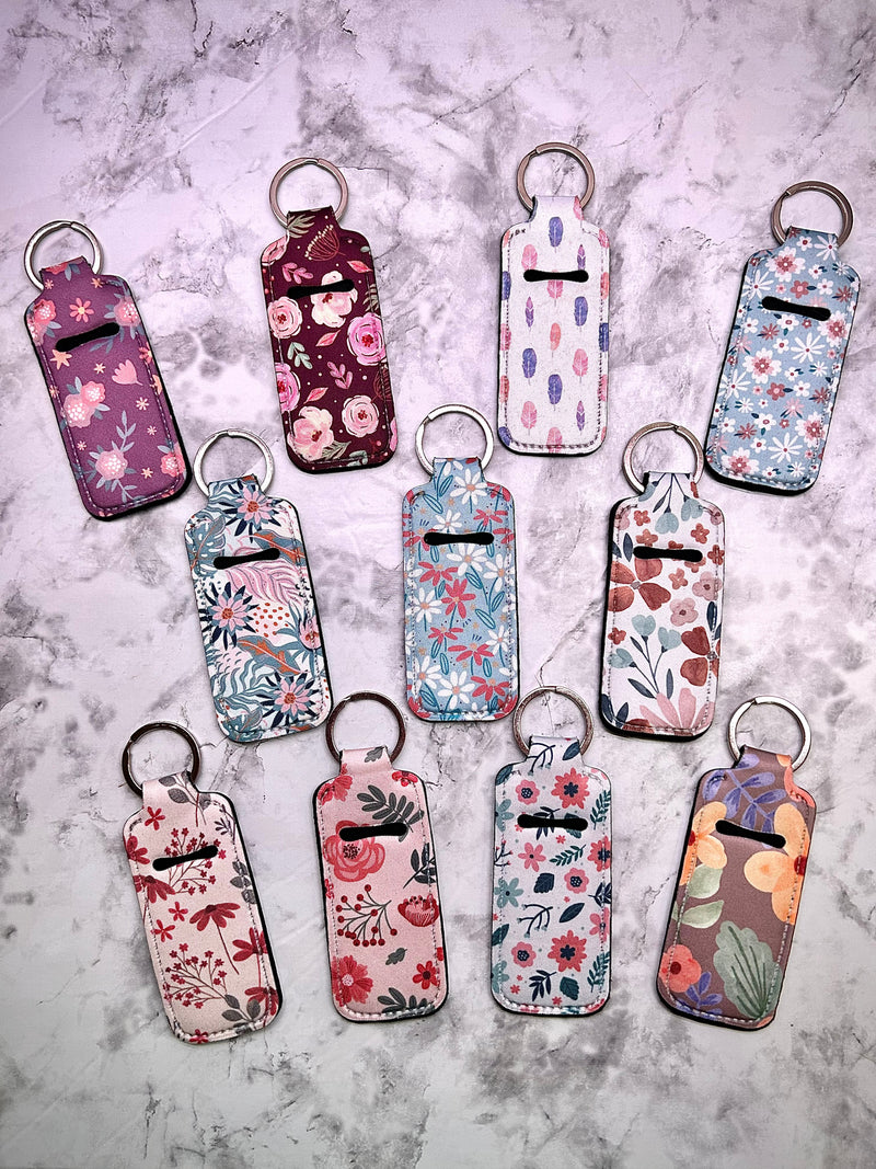Chapstick Holder Keychains