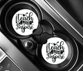 Teach Love Inspire Ceramic Car Coasters