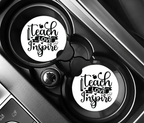 Teach Love Inspire Ceramic Car Coasters
