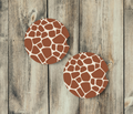 Giraffe Ceramic Car Coasters