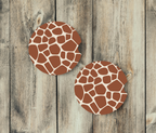 Giraffe Ceramic Car Coasters