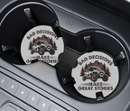 Bad Decisions Make Great Stories Ceramic Car Coasters