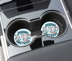 Hoeing Ain't Easy Ceramic Car Coasters