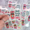 Half Teacher Half Coffee Holographic Sticker