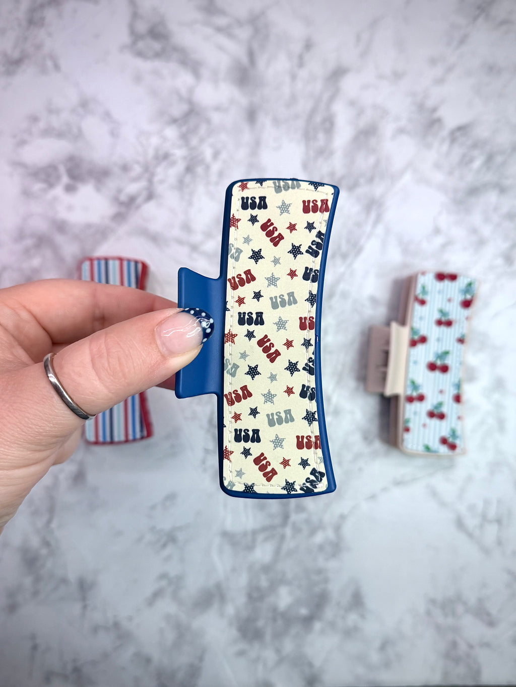 Retro USA Large Claw Clip