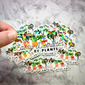 Easily Distracted by Plants Holographic Sticker