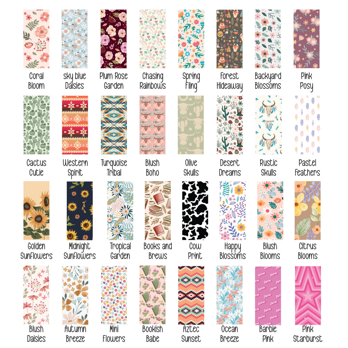 Chapstick Holder Keychain – Bookish, Western, Floral & More