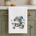 Gnome In Hammock Dish Towel
