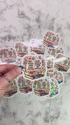 In A Really Good Place... In My Book Holographic Sticker