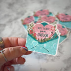 Note To Self Holographic Sticker
