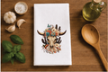Desert Cow Skull Dish Towel